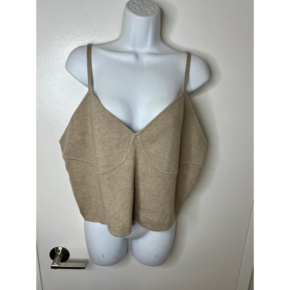 The Drop Women's Catalina Sweater Bralette Beige NEW ~ Size 2X